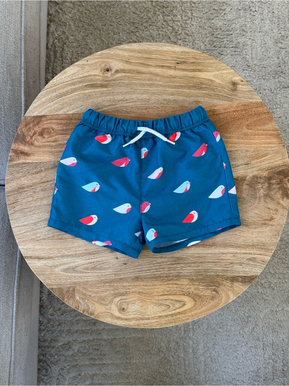 Jacadi Paris Bird Print Swim Trunks